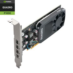 Nvidia Quadro P1000 4Go GDDR5 - Carte Graphique Professionnelle - 4x Mini DisplayPort - PC Tour
