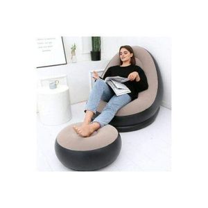 Fauteuil Gonflable Ergonomique avec Repose-Pieds – Confort Ultime pour Intérieur & Extérieur