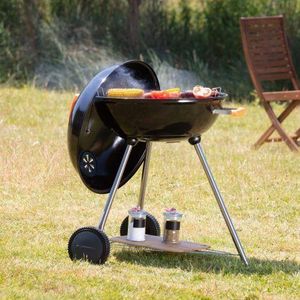 Barbecue à Charbon Pour 8 Personnes En Acier émaillé 98X55 cm