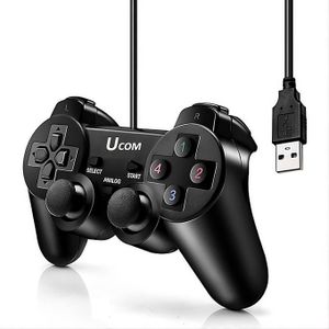UCOM Manette PC USB Filaire Gaming – Contrôleur de Jeu avec Joysticks, Boutons de Contrôle et Connexion USB pour PC Windows
