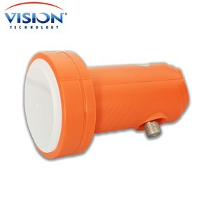 Vision V21 Tête Parabole LNB  Full HD 3D 4K ULTRA HD 1 Sortie - Orange