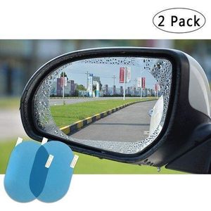 Film de protection anti-pluie pour rétroviseur de voiture – 2 pièces, transparent et anti-buée.