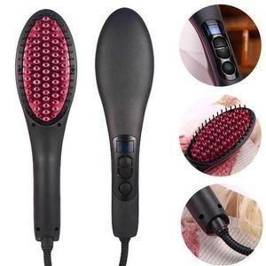 Brosse électrique professionnel pour cheveux - Peigne lissante 50 Watt & 450° F