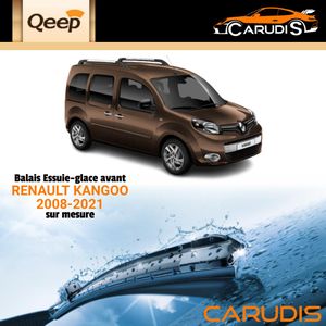 Qeep مساحات زجاج مخصصة لسيارة Renault Kangoo لمسح مثالي وصامت