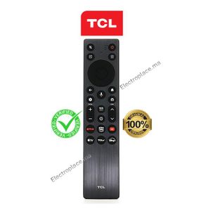 TCL Télécommande Android TV – Originale et Compatible– Commande Vocale , YouTube, Prime Video