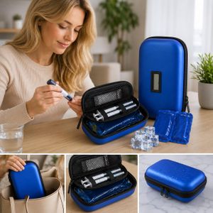Pochette Isotherme pour Insulin avec Écran de Température – Sac de Transport Médical Portable