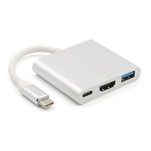 NOUVEAU 5 en 1 Hub USB de type C Hdmi PD Hub USB C vers Gigabit Ethernet  Adaptateur Rj45 Lan pour Macbook Pro Thunderbolt 3 Port de chargeur DNSHOP  