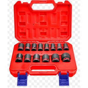 Emtop Coffret de 14 Douilles a Choc CRMO