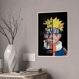  Poster La Voie du Ninja: Premium Autocollant A4 MULTICOLORS Vinyle Haute Définition Déco Sans Limite (Toutes Surfaces)