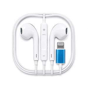 Écouteurs Filaire Lightning pour iPhone – Son HD Stéréo – Microphone Intégré – Contrôle du Volume – Réponse aux Appels – Plug & Play – Compatible iPhone & iPad