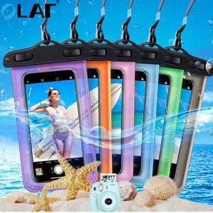 Pochette Étanche Téléphone Universelle IPX8 Waterproof – Housse Coque Étui Smartphone Transparent Compatible iPhone, Samsung, Huawei Jusqu'à 7 Pouces – Protection Eau Mer, Plage, Piscine, Natation, Bain, Kayak, Randonnée – Écran Tactile Sensible