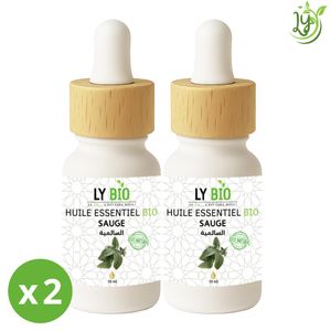 LY BIO PACK HUILE ESSENTIEL SAUGE 10ML LOT DE 2 bouteilles