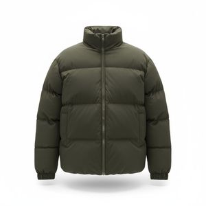 Doudoune Homme Vert Olive Matelassée – Veste d’Hiver Chaude et Tendance