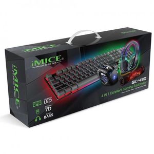 Clavier de jeu et combo de souris avec casque, MFTEK Maroc