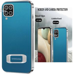 Case Pochette pour Samsung A12 transperent Top nouveau Coque Silver 