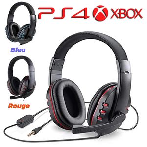 Generic Casque de jeu filaire avec micro 3.5MM stéréo pour PS4, PC, PS3,  XBOX, NINTENDO SWITCH à prix pas cher