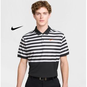 Nike Polo de golf NK DF Victory+ à rayures carrées Noir