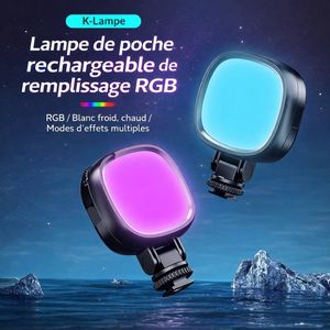 k-lamp Mini Lampe RGB pour Téléphone – Lumière Selfie Professionnelle Rechargeable
