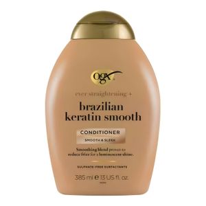 Ogx Après-Shampoing Kératine Brésilienne Lissante - Pour Cheveux Lisses et Brilliants - Usage Quotidien - 385ml