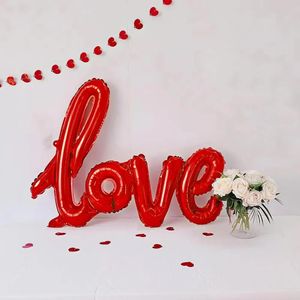 Kit Ballons LOVE Rouge  Décoration Mariage, Anniversaire Saint-Valentin