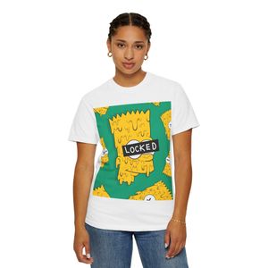 CAPRI T-shirt Design Simpson & Unisexe en  100 % COTON blanc 