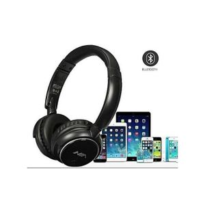 Nia Casque Bluetooth sans fil NIA-Q1,Casque Bluetooth Lecteur SD MP3 Radio FM Aux-entrée Micro