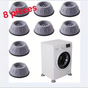 8pcs Tampons Anti-vibration en Plastique pour Machine à Laver, pieds de réduction de bruit, Tapis Anti-Dérapant Anti-Choc, Coussins de Réfrigérateur
