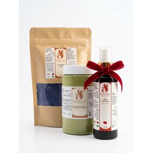 SWANELIA COSMETICS باك Swanelia - سدر معقم 500غ ونيلة صحراوية 100غ مع مقطر الورد 130مل هدية لتفتيح البشرة وتكثيف الشعر
