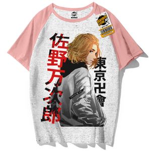 BENYAHYA STORE قميص أوطاكو تيشرت مانكا أنيمي ياباني ملابس رجال نساء لباس أوتاكو أولاد بنات تيشورت - Tokyo Revengers Tshirt Mikey Anime T-shirt Manga Teshirt Otaku Teeshort Cosplay