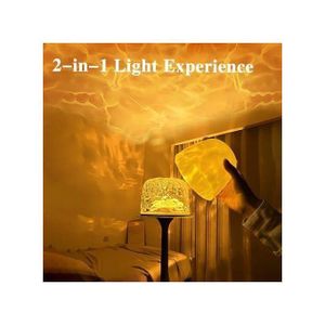 Projecteur d'Ambiance Dynamique à Effet de Lumière Rotatif - Expérience Visuelle 2-en-1