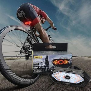 Vélo Clignotant Feu arrière Feux de vélo à distance LED USB Rechargeable
