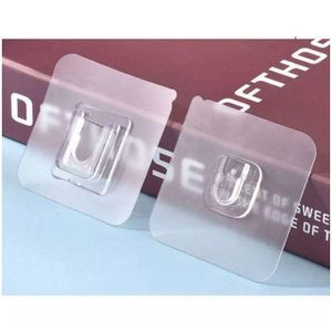 10 pairs Crochets muraux adhésifs Double face ventouse support