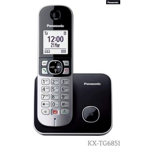 Panasonic Telephone sans fil numérique Haut parleur blocage les appels indésirables identification de l'appelant-KX-TG6851