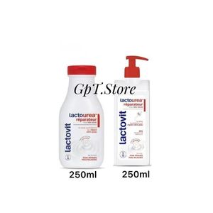 Lactovit Gel douche(250ml)+Lotion(250ml) réparateurs LACTO-UREA