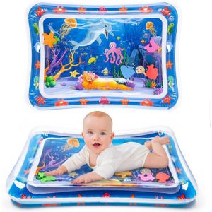 Tapis d'eau Gonflable pour Bébé, Jouet Bebe Tapis Eau, Tapis d'eau Gonflable de Bébé, Tapis Eau d'Eveil Bebe, Tapis Bebe Jouet Bebe 3 6 9 12 Mois Jeux D'activités Amusantes (Méduse)
