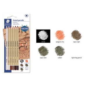 Steadtler Set de dessins de 6 crayon pastel