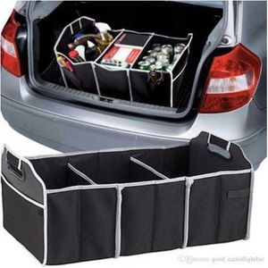 Ergocar Pliant Organisateur Coffre Voiture avec Roues & Couvercles