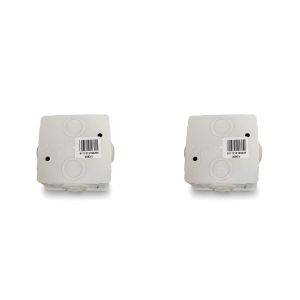 Boîte Étanche - Plastique Résistant - Protection Électrique - 80x80mm Gris