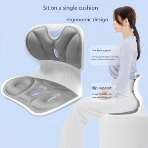 Coussin d'assise ergonomique de soutien lombaire et fessier