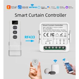 ACM Module Interrupteur Rideau Connecté WiFi + RF433 - Compatible Alexa/Google Home/Tuya
