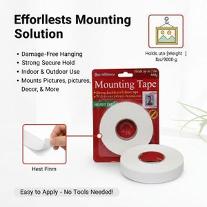 Ruban Adhésif Double Face Ultra Fixant – Solution de Montage Sans Perçage