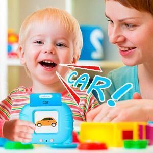 Cartes Flash Parlantes Anglais Bébé 16 Ans  Jouet Éducatif Interactive pour Apprentissage Facile du Vocabulaire