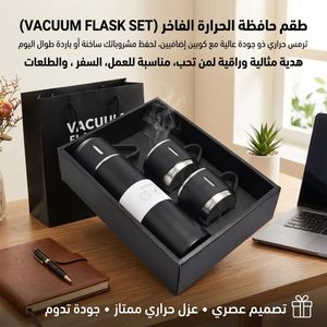 VACUUM FLASK Thermos à café en acier inoxydable,bouteille d'eau isolée sous vide,bouteille isolée avec tasse pour boissons chaudes et froides,tasse de voyage pour l'extérieur