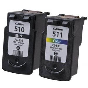 Canon Cartouche d'encre PG-510 noir + CL-511 Tri-Color (2970B007AA)