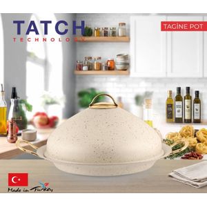 TATCH Tajine 22 cm en granit - beige
