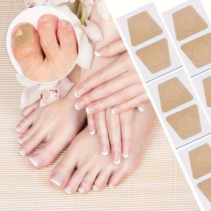 Boîte contenant 10 paires de bandes magiques pour ongles à l'huile d'arbre à thé