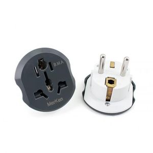 Adaptateur Prise US/EU noir - Aotek informatique