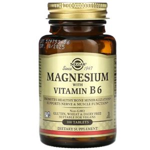 Solgar Magnesium With B6, 100 Tablets