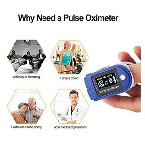 جهاز قياس الأكسجين في الدم ودقات القلب في الدقيقة.   بالإصبع مع شكل موجة بليسموجراف