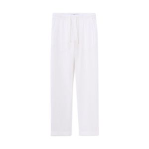 Celio Pantalon relaxed 100% gaze de coton - WHITE